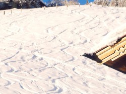 Skiing traces